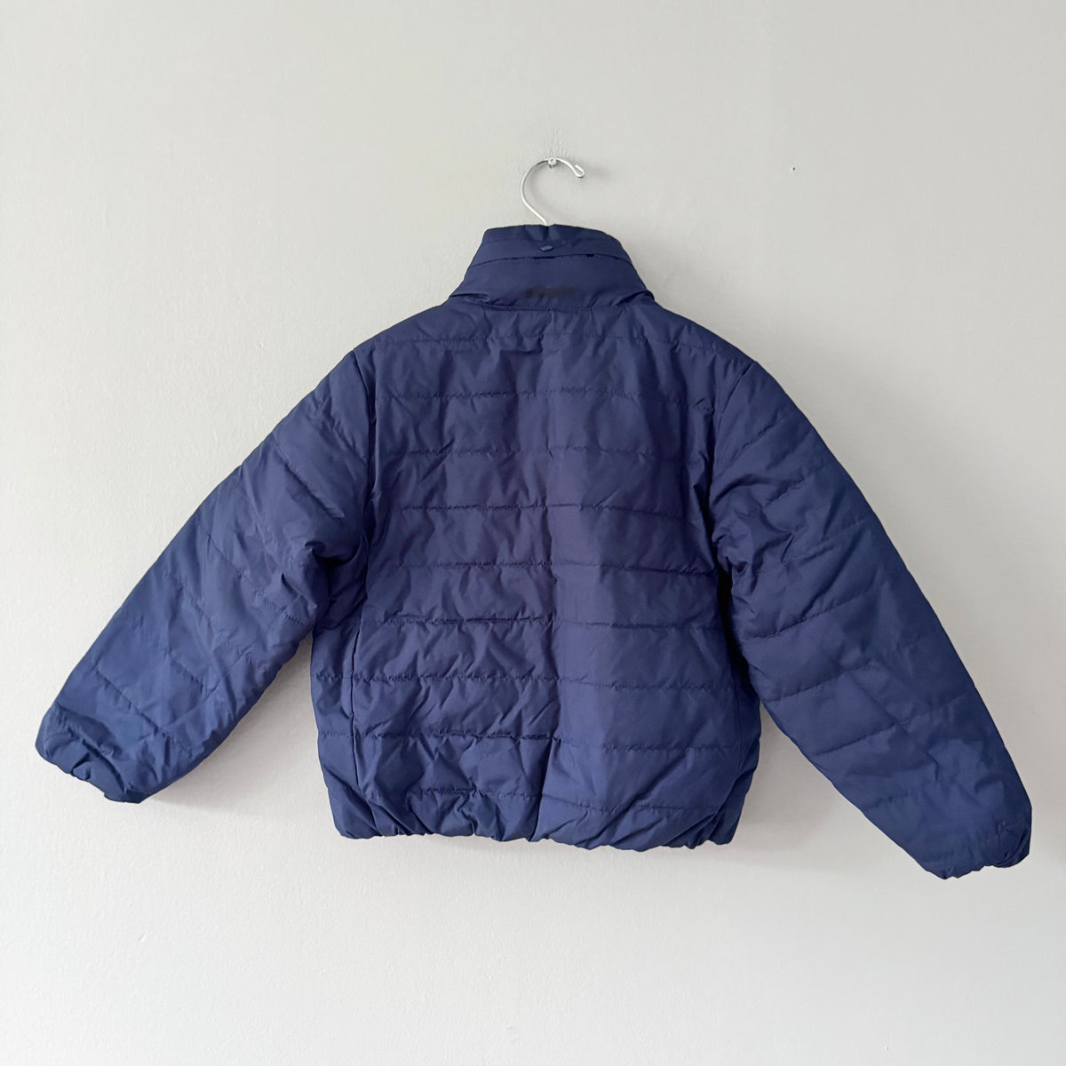 Crewcuts / Navy x purple reversible puffer / 4-5Y