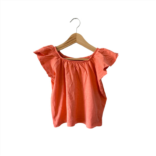 Zara / Orange ruffle tank / 5Y