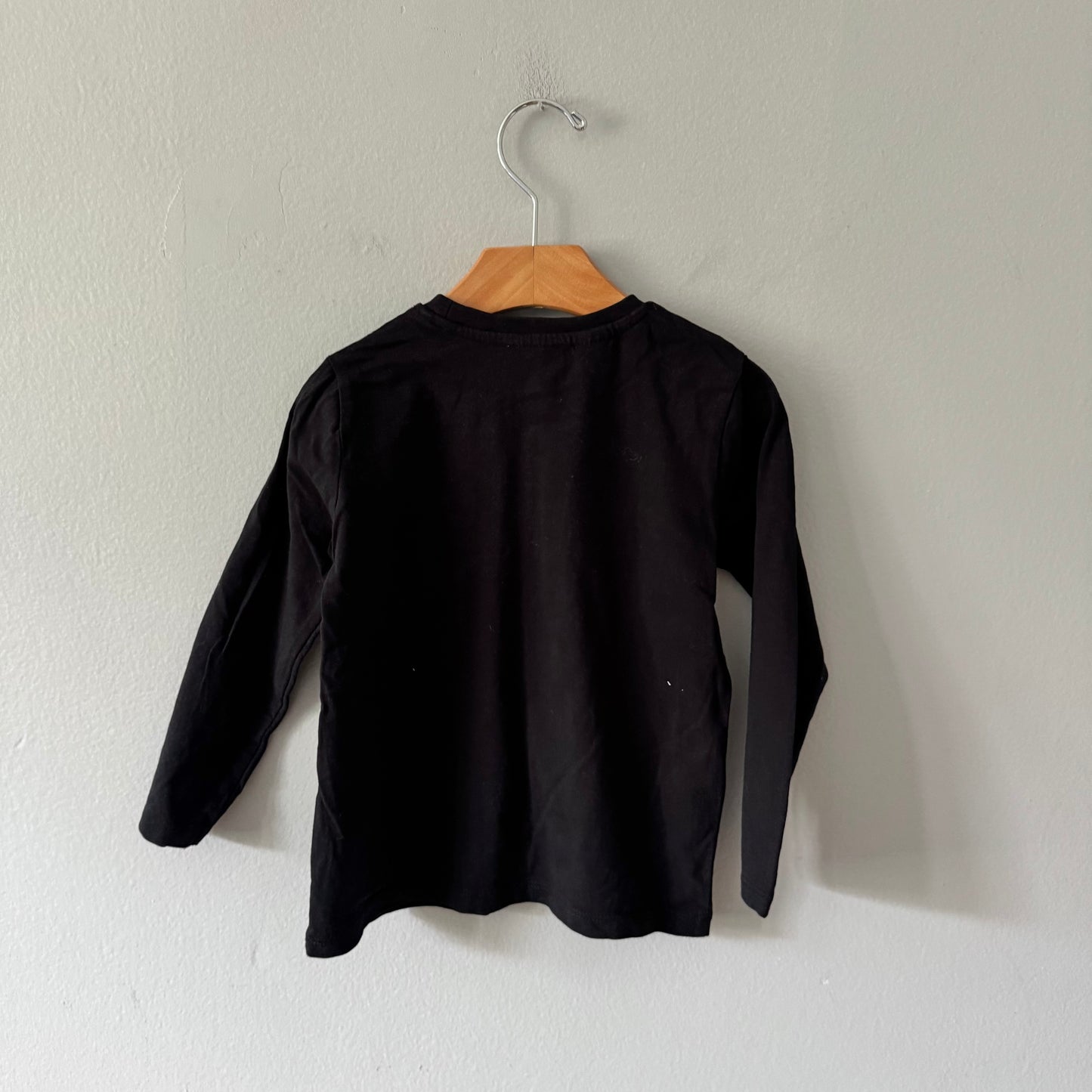 Mango / Black long sleeve T-shirt / 3-4Y