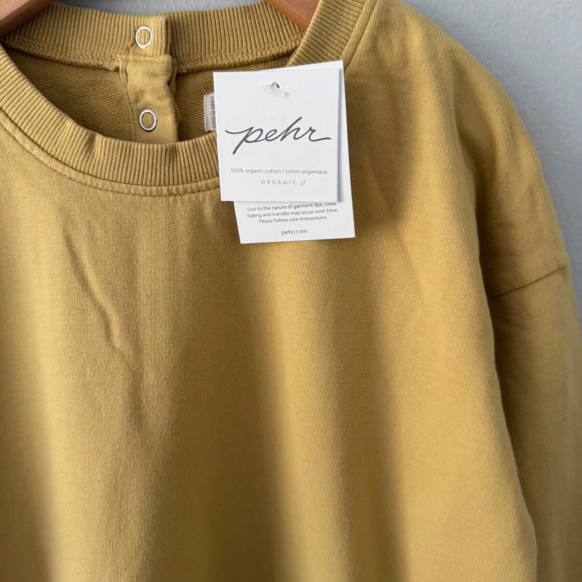 Pehr / French Terry Ruffle Hem Dress - Dijon / 7T - New with tag