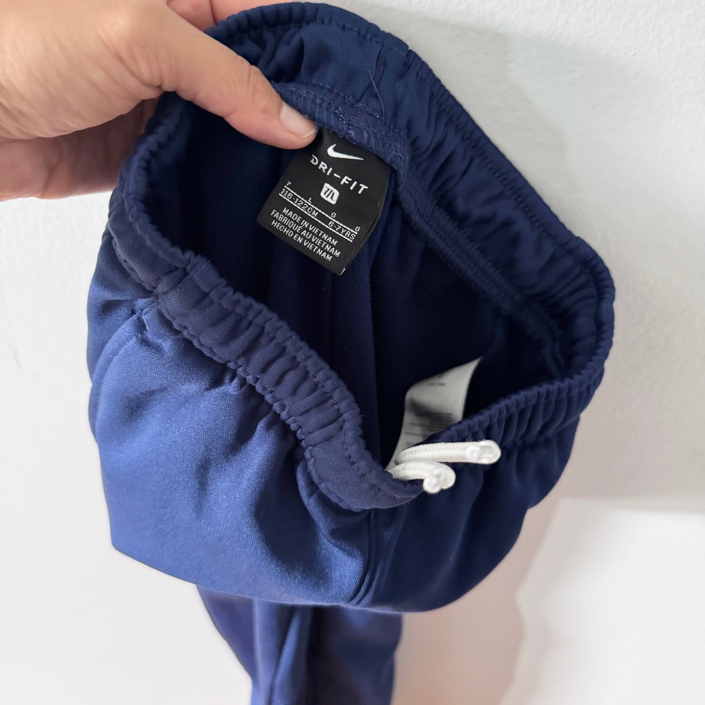 Nike / Navy lined jersey pants / 6-7Y