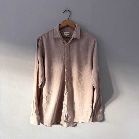 Frank and Oak / Beige flannel shirt / Men M