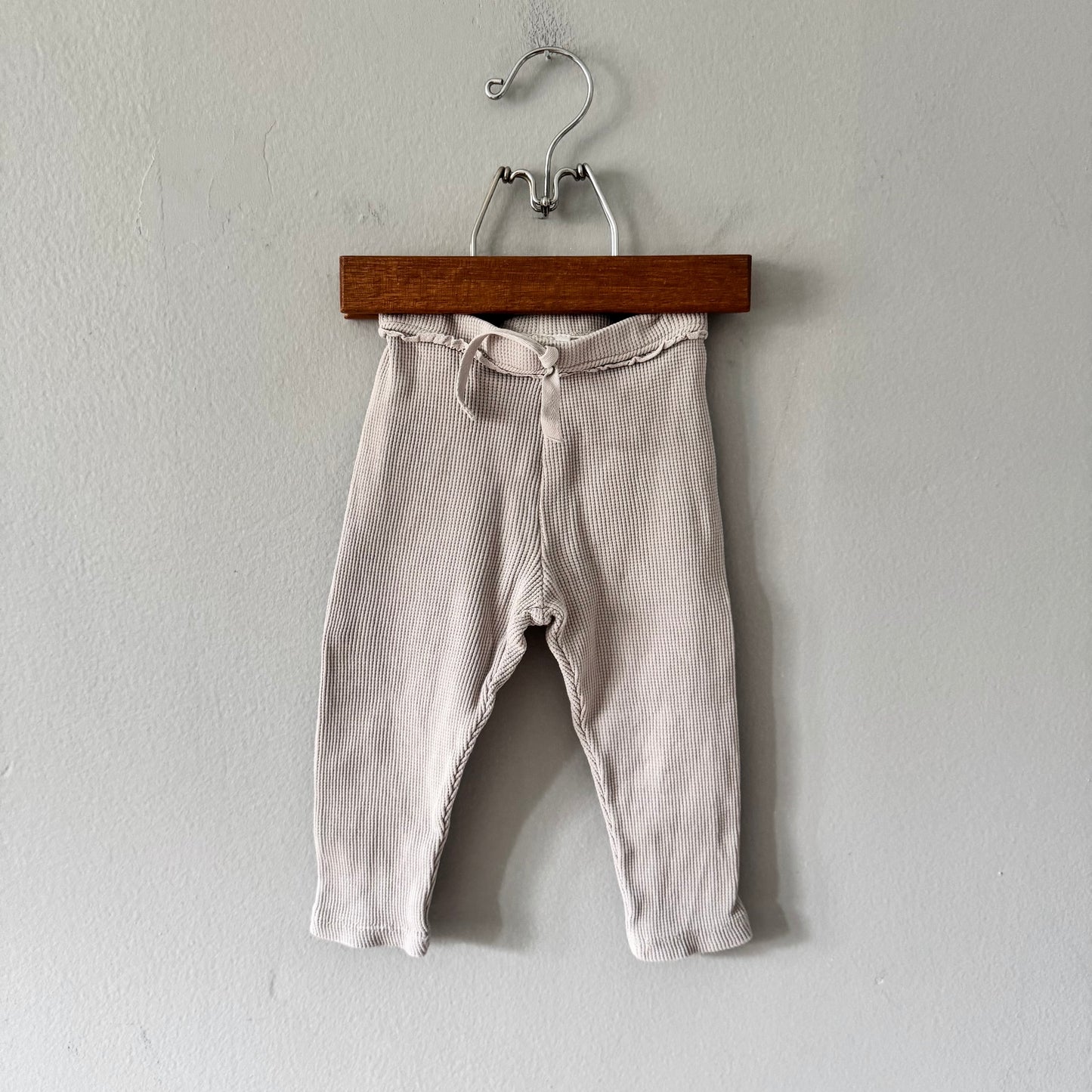 Zara / Light grey waffle leggings / 12-18M
