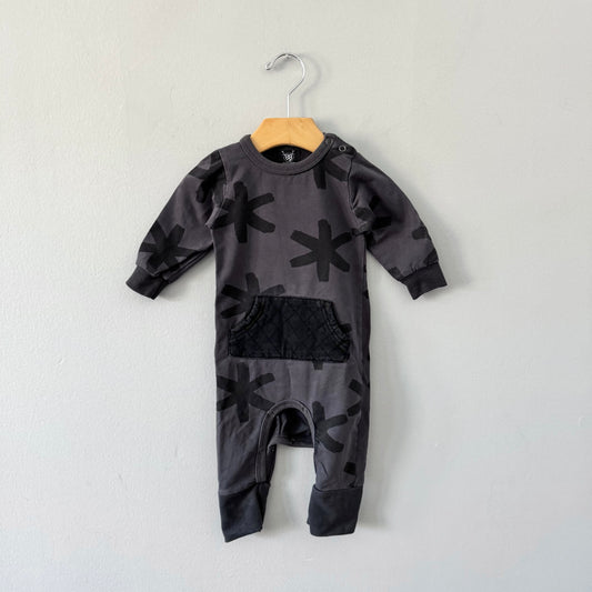 Oovy / Dary grey romper / 3-6M