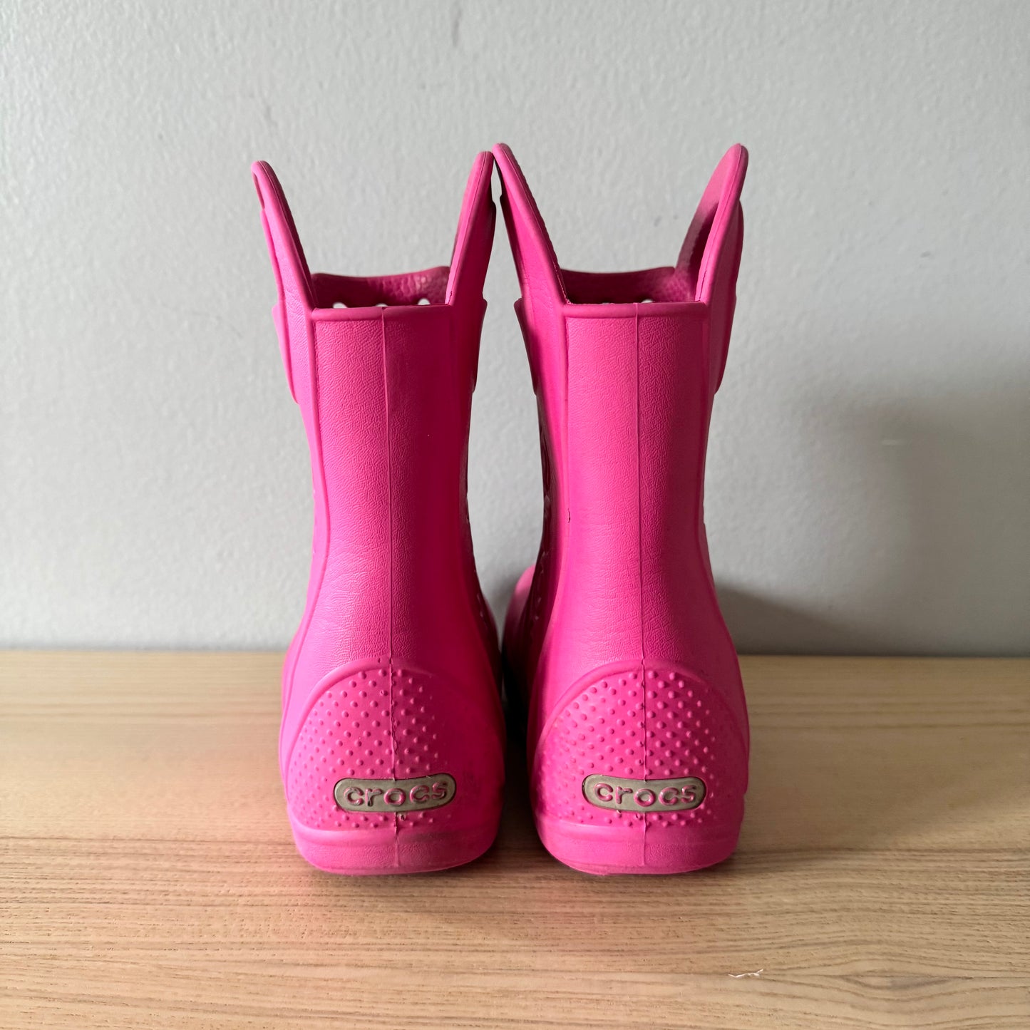 Crocs / Pink rain boots / US10