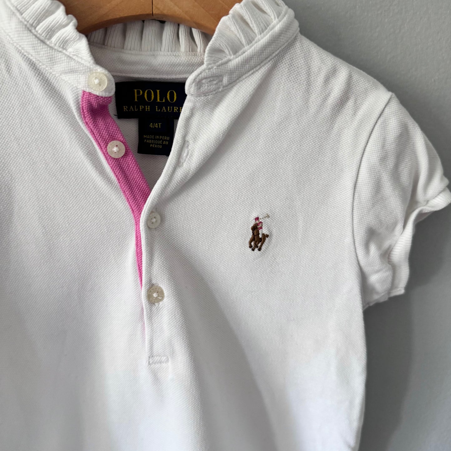 Polo Ralph Lauren / White girls polo shirt / 4T