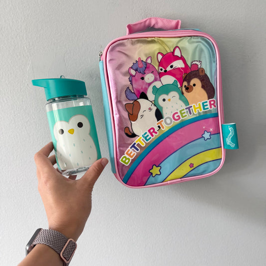 Squishmallows / Lunch bag & water bottle - Brand new