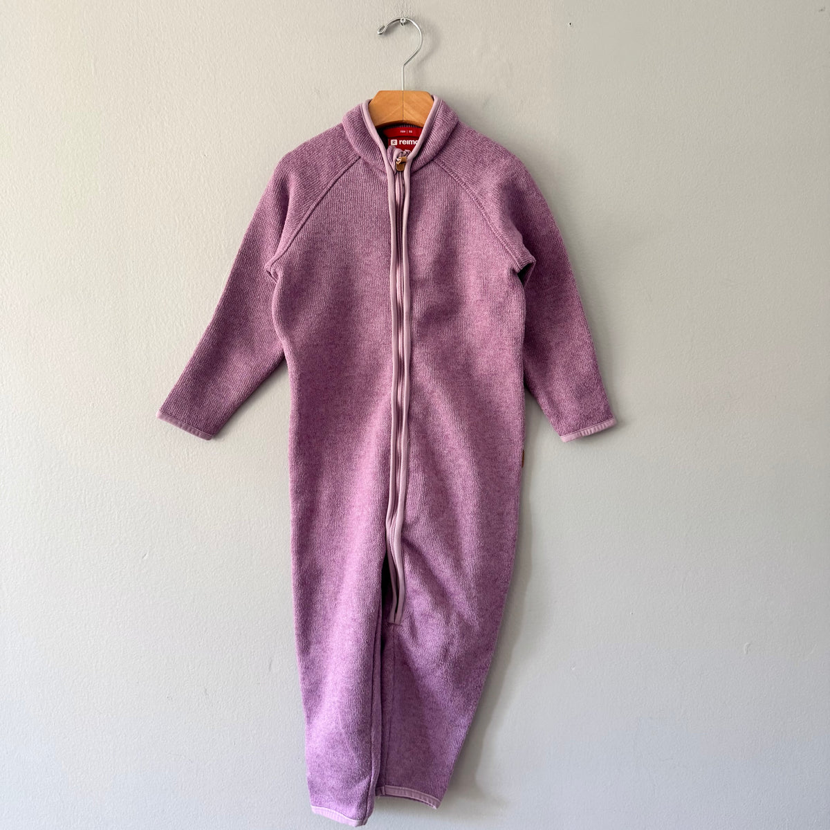 Reima / Purple fleece bunting suit / 98(3T)