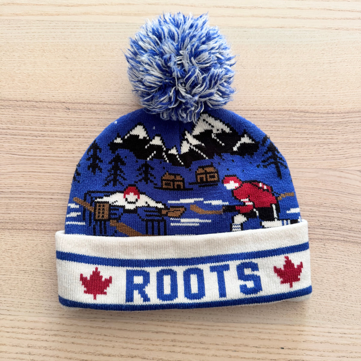 Roots / Canada Blue beanie / 3-5Y