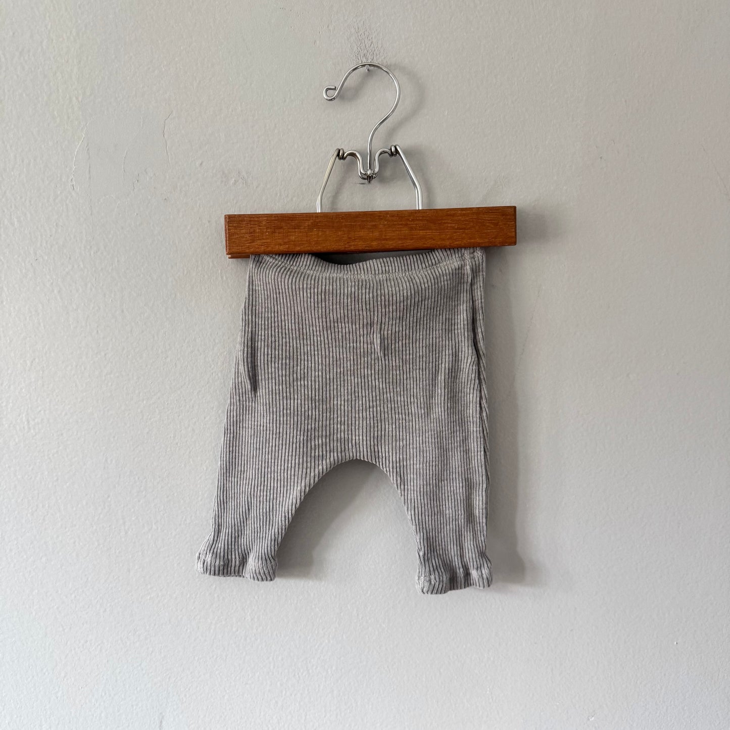 Tocoto / Light grey ribbed leggings / 1M