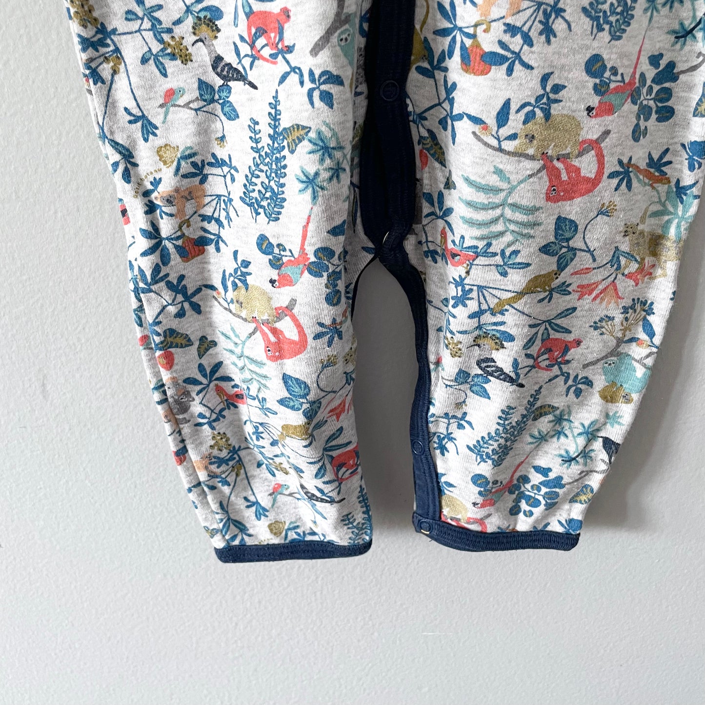 Petit bateau / Animal pattern romper / 12M