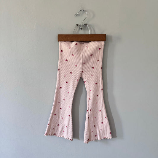 Next / Light pink ribbed leggings / 2-3Y
