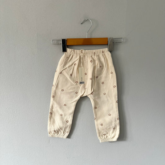 Quincy Mae / Woven pant - Stars / 12-18M - New with tag