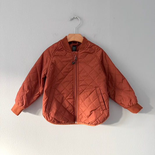 Deux par Deux / Orange brown padded jacket / 3Y