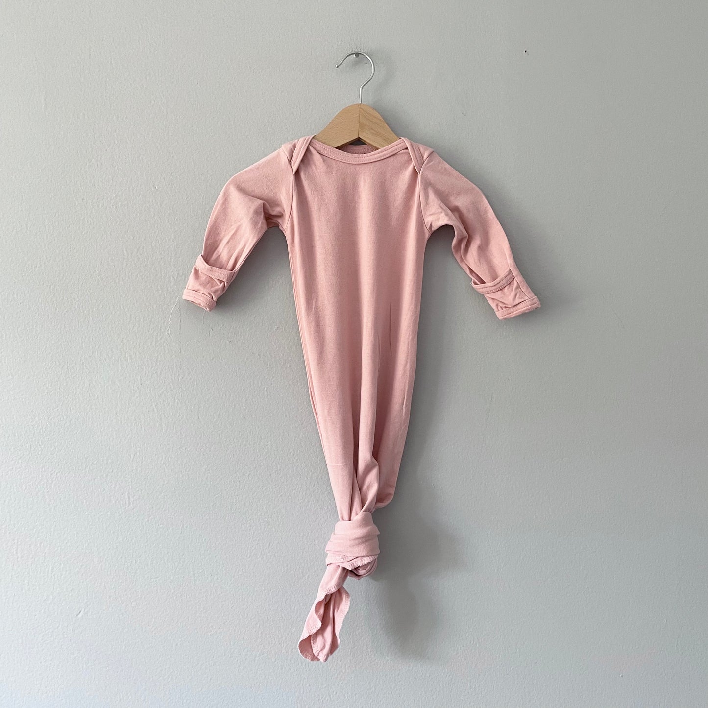 Westcoast Baby / Pink long sleeve gown / 0-6M