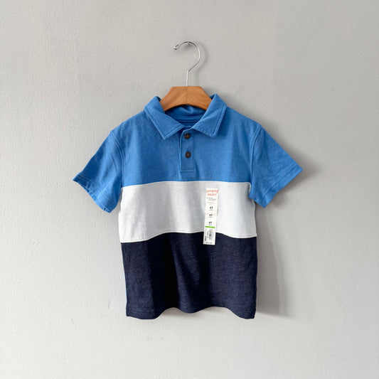 Jumping Beans / T-shirt tricolore / 4T - Neuf avec étiquette