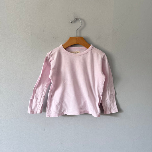 Mini mioche / Light pink long sleeve top / 3Y