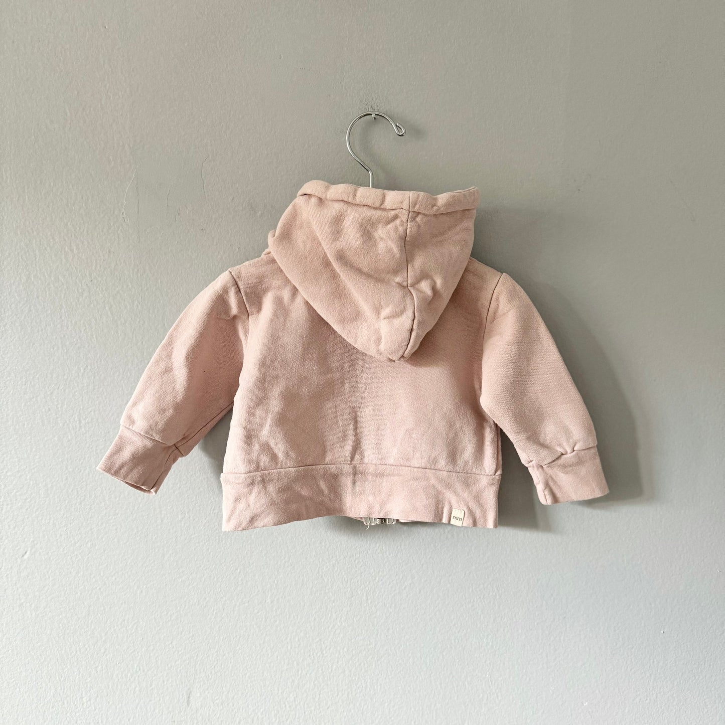 Mini Mioche / Light pink zip up hoodie / 3-6M