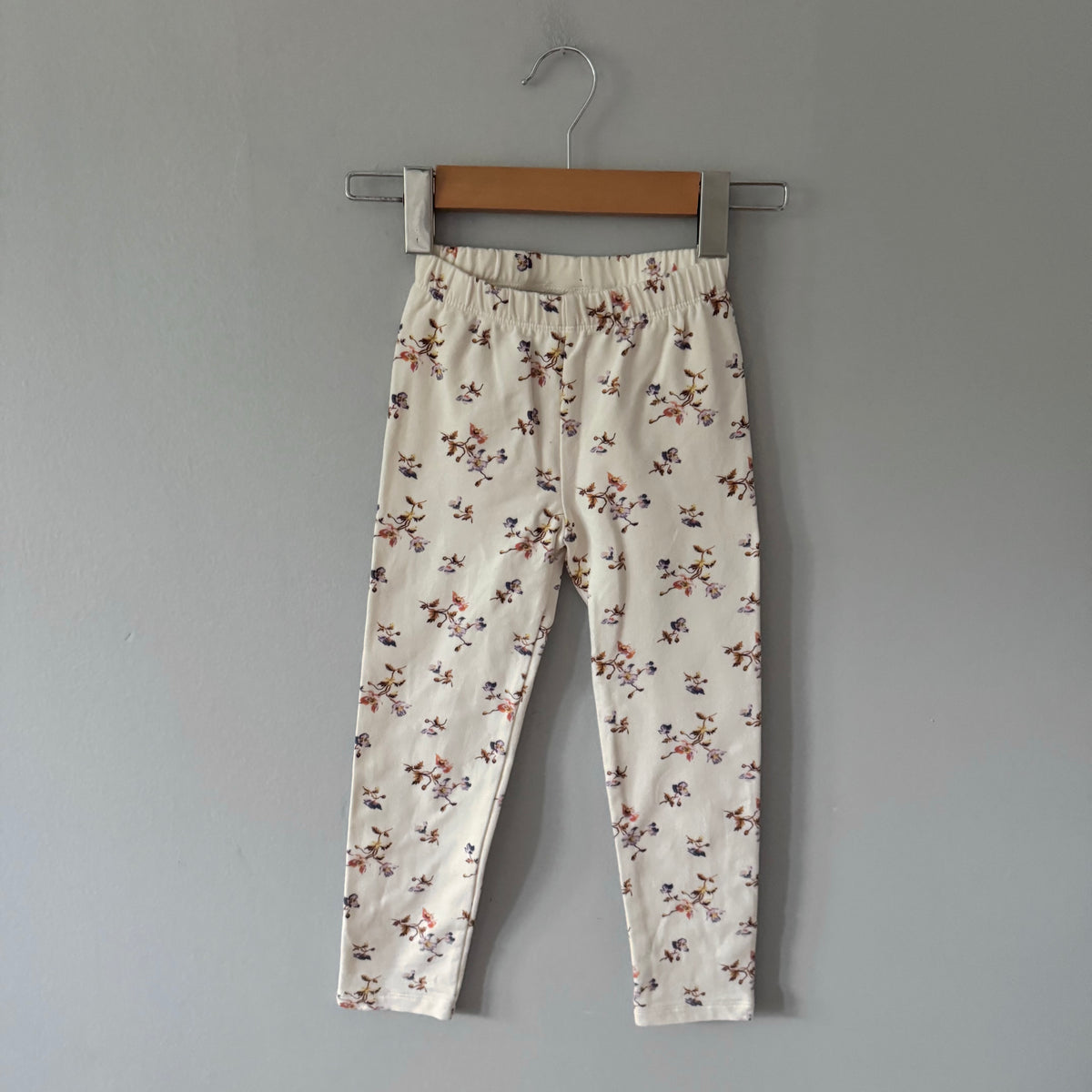 Gap / White x floral leggings / 4Y
