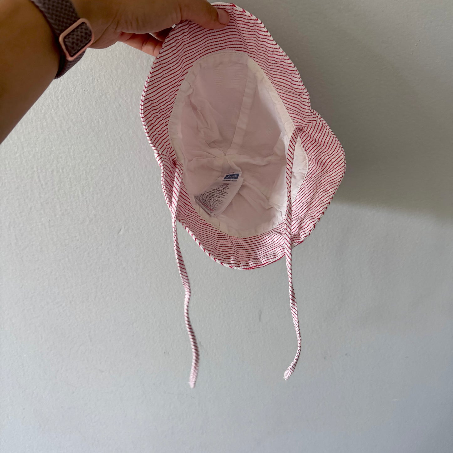Jacadi / White x red sun hat / 12M