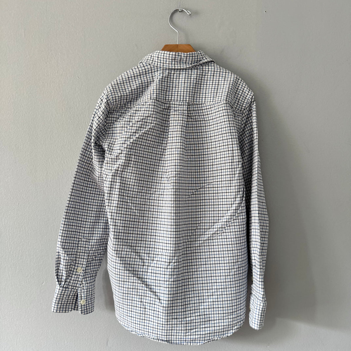 Polo Ralph Lauren / White blue checked oxford shirt / 10-12Y