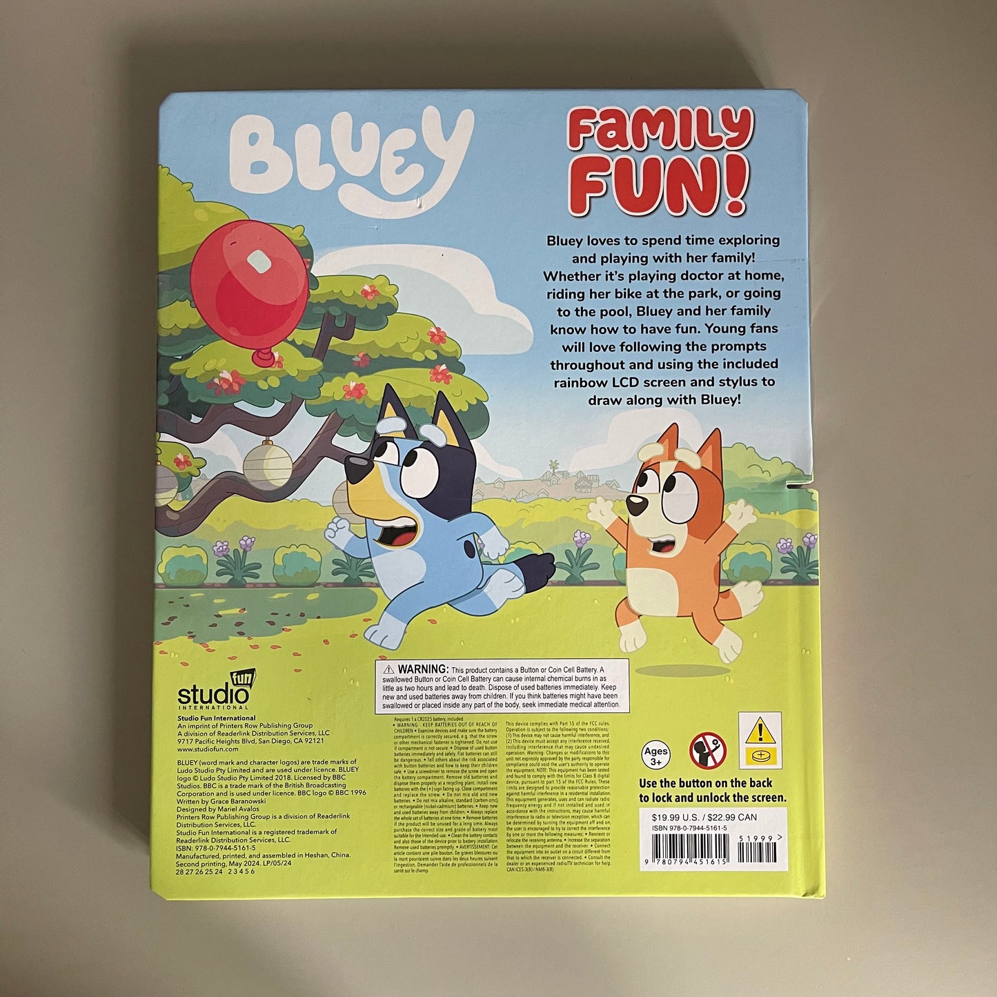 [Brand New] Bluey's Family Fun (Rainbow LCD Screen)