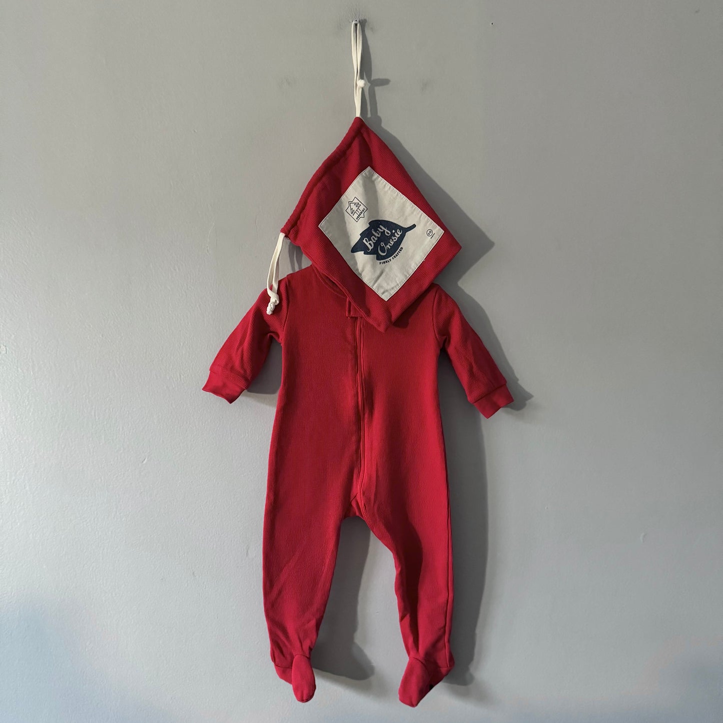 Arborist / Red waffle romper / 6-12M