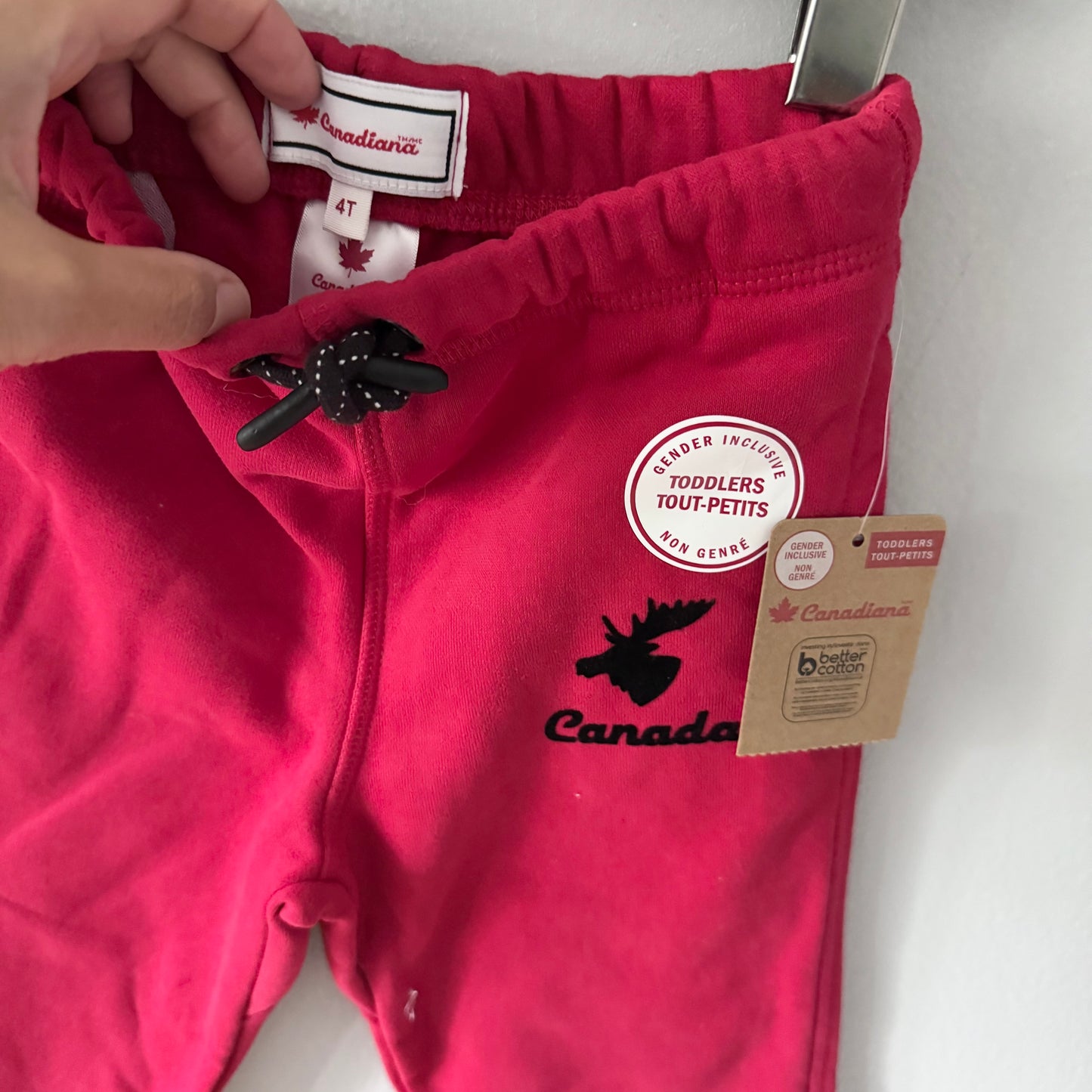 Canadiana / Red sweatpants / 4T - New with tag