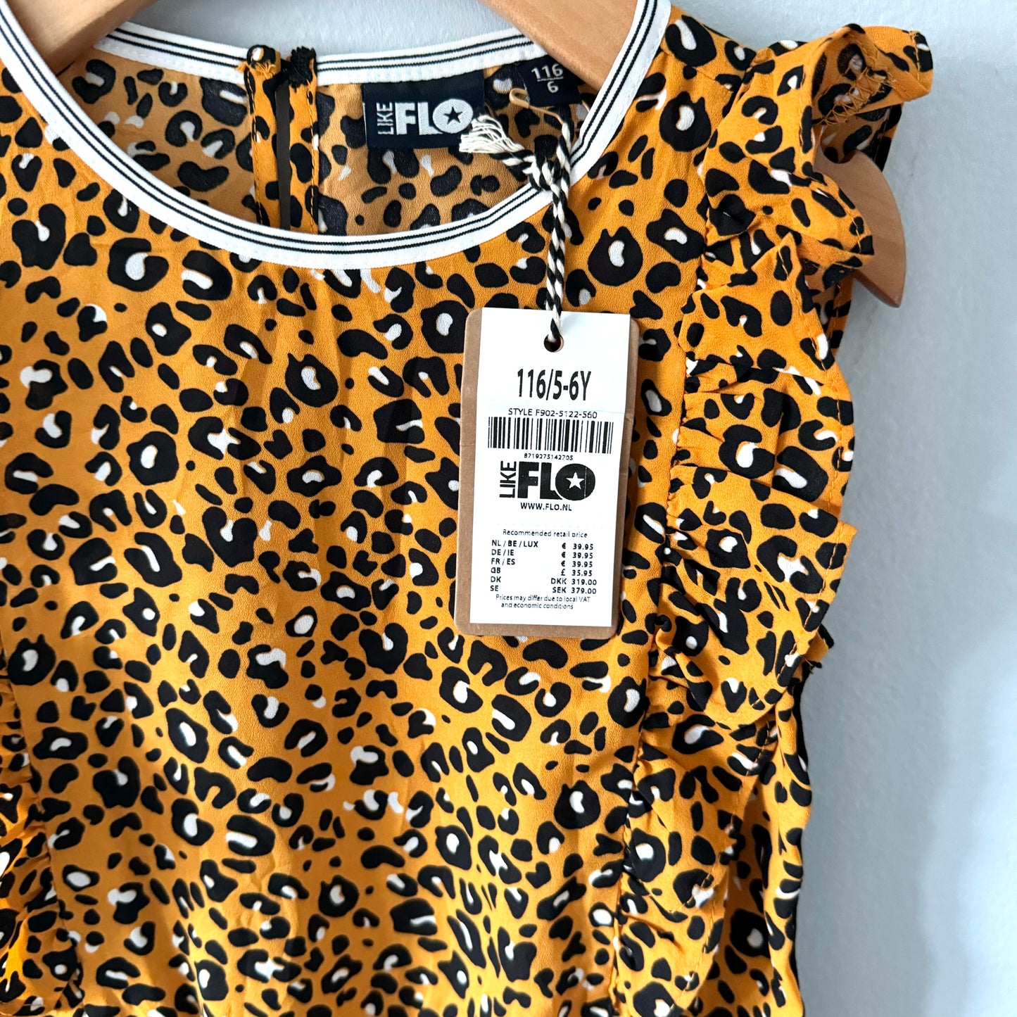 Like flo / Leopard tank / 5-6Y - New with tag