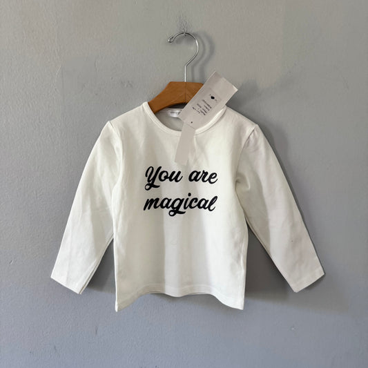 Sans marque / Chemise à manches longues blanche / 2 ans - Neuf avec étiquette