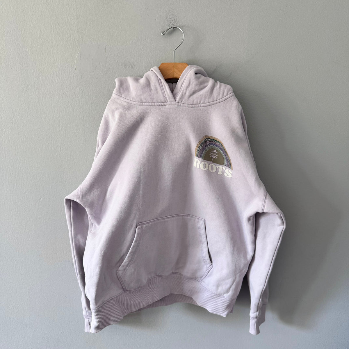 Roots / Light purple hoodie / 11-12Y