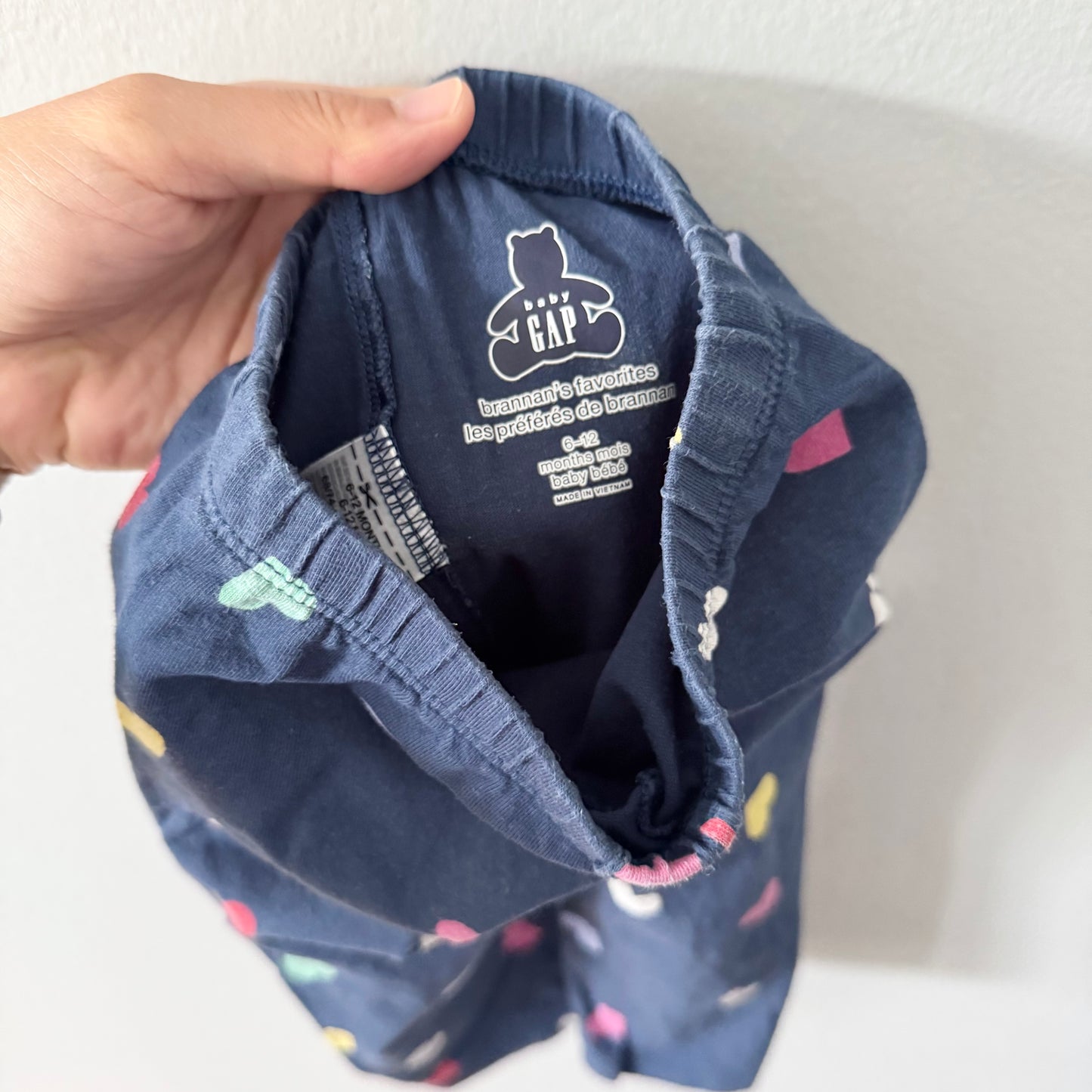 Gap / Navy x heart leggings / 6-12M