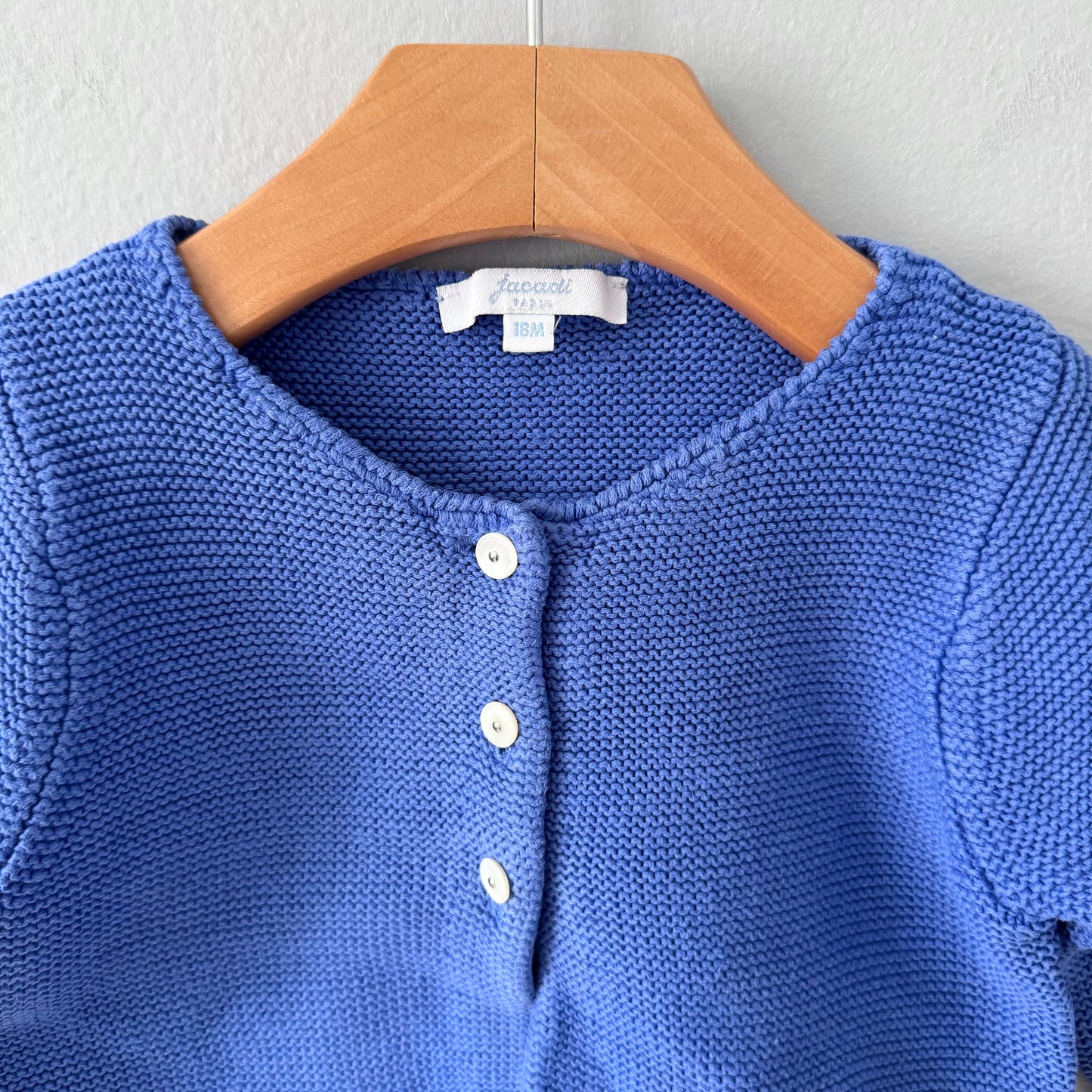 Jacadi / Gilet en coton bleu / 18M