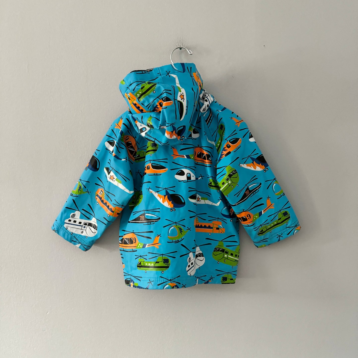 Hatley / Blue x helicopter rain jacket / 2T