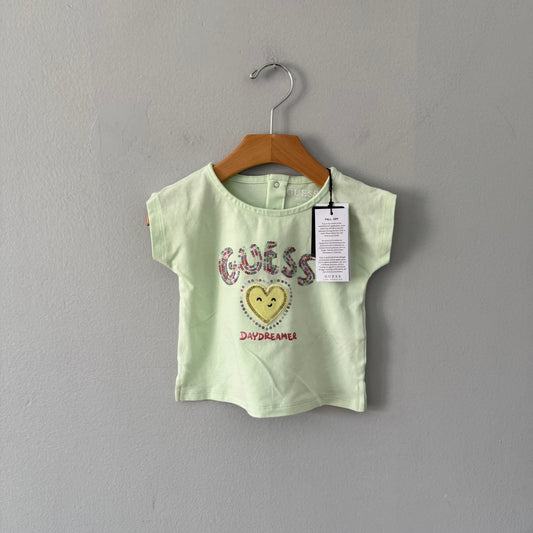 Guess / Light green T-shirt / 12M - New with tag