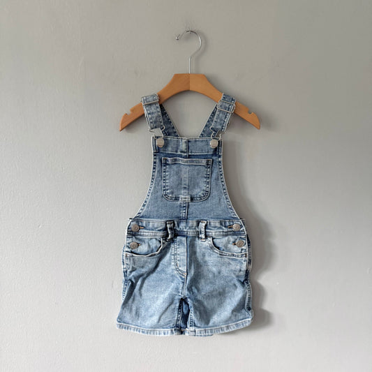 Crewcuts / Denim overall shorts / 4Y