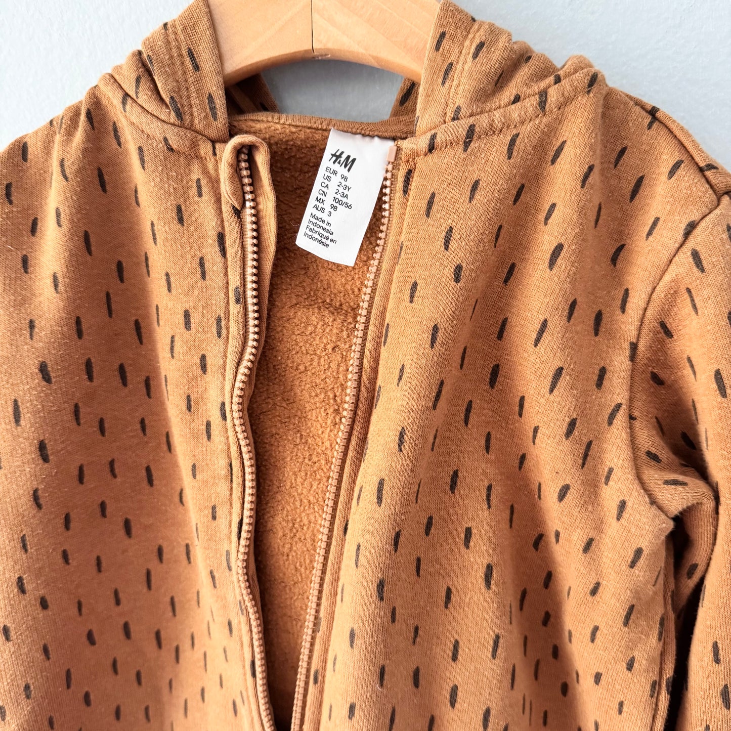 H&M / Brown bear romper / 2-3Y