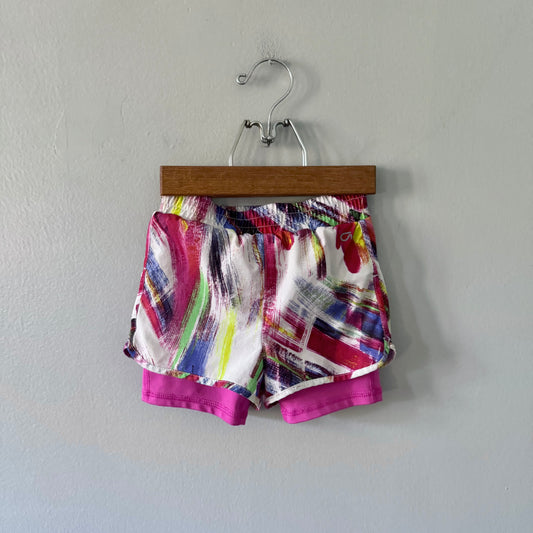 Gap Fit / Multi x Pink leggings active shorts / 2T