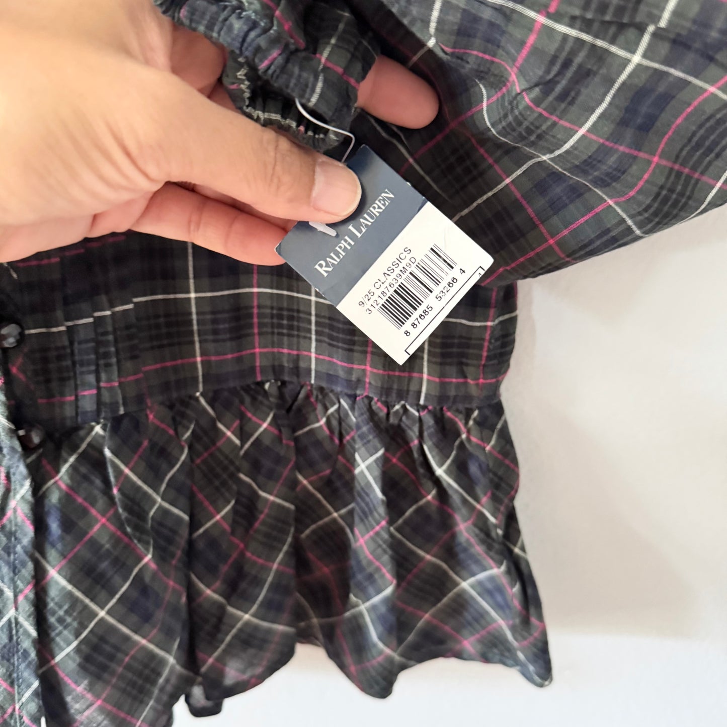 Ralph Lauren / Checked blouse tunic / 4Y - New with tag
