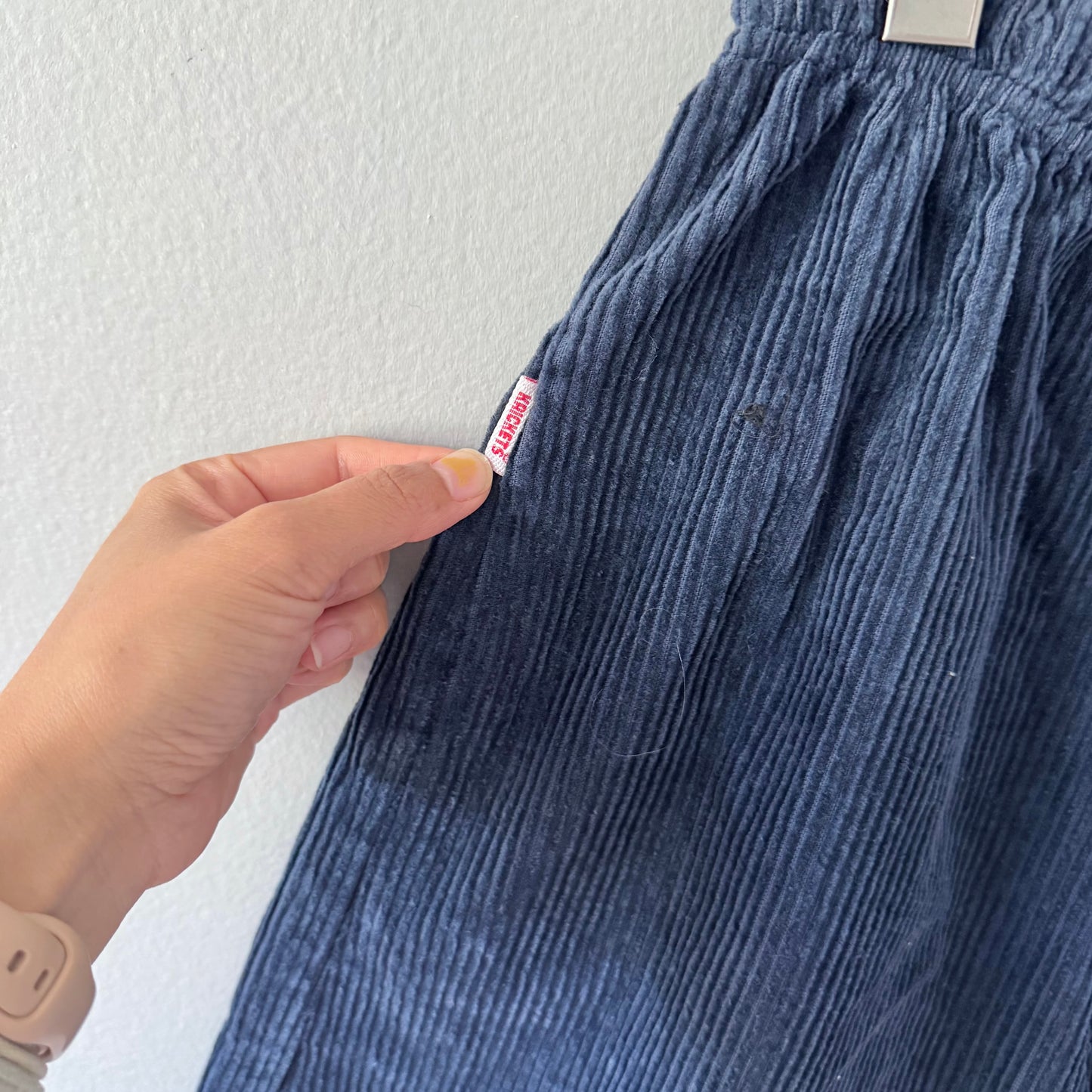 Vintage Krickets / Black corduroy wide shorts / 10Y
