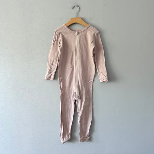 Mini mioche / Light pink long sleeve romper / 5Y