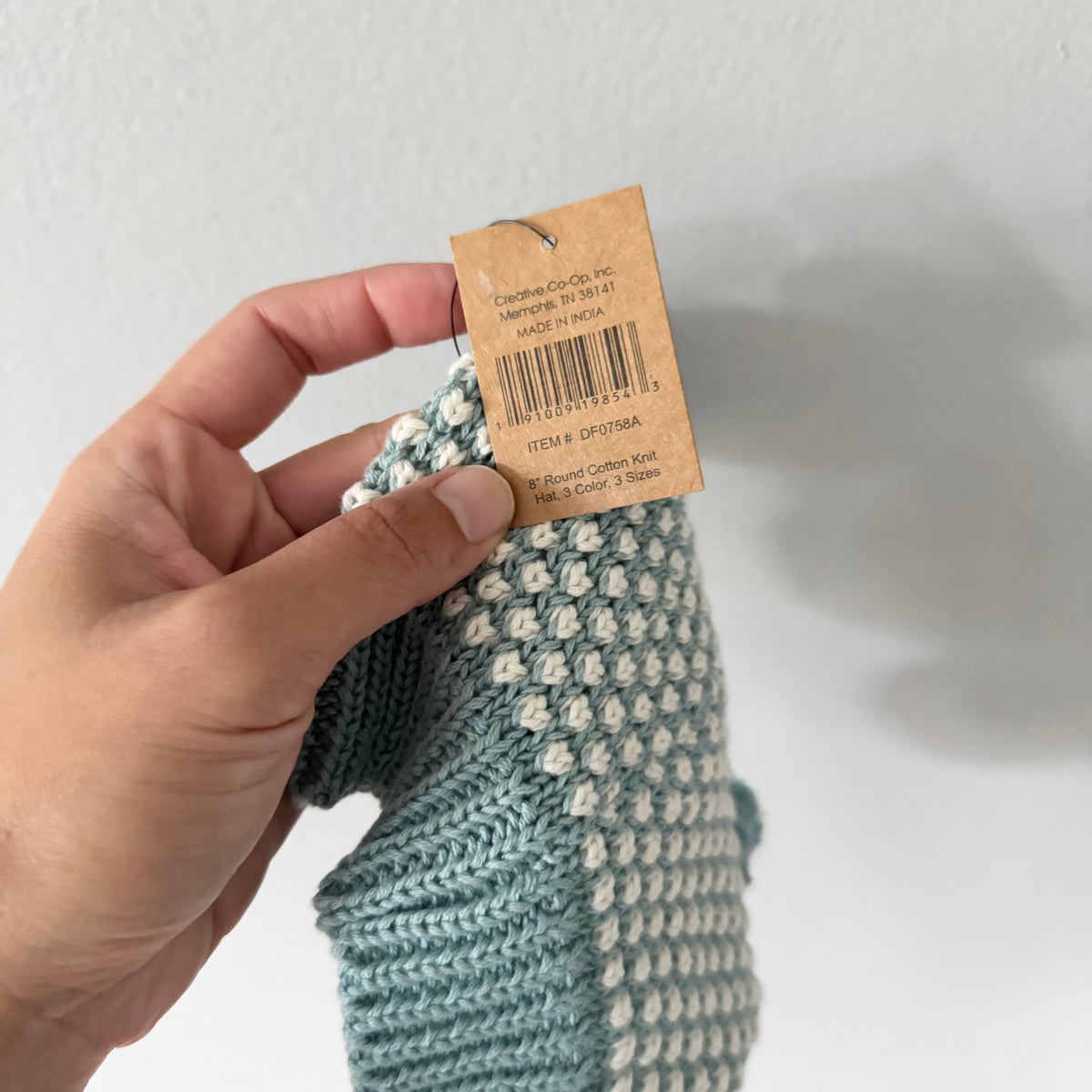 Creative co-op / Cotton knit hat / 3M - New with tag