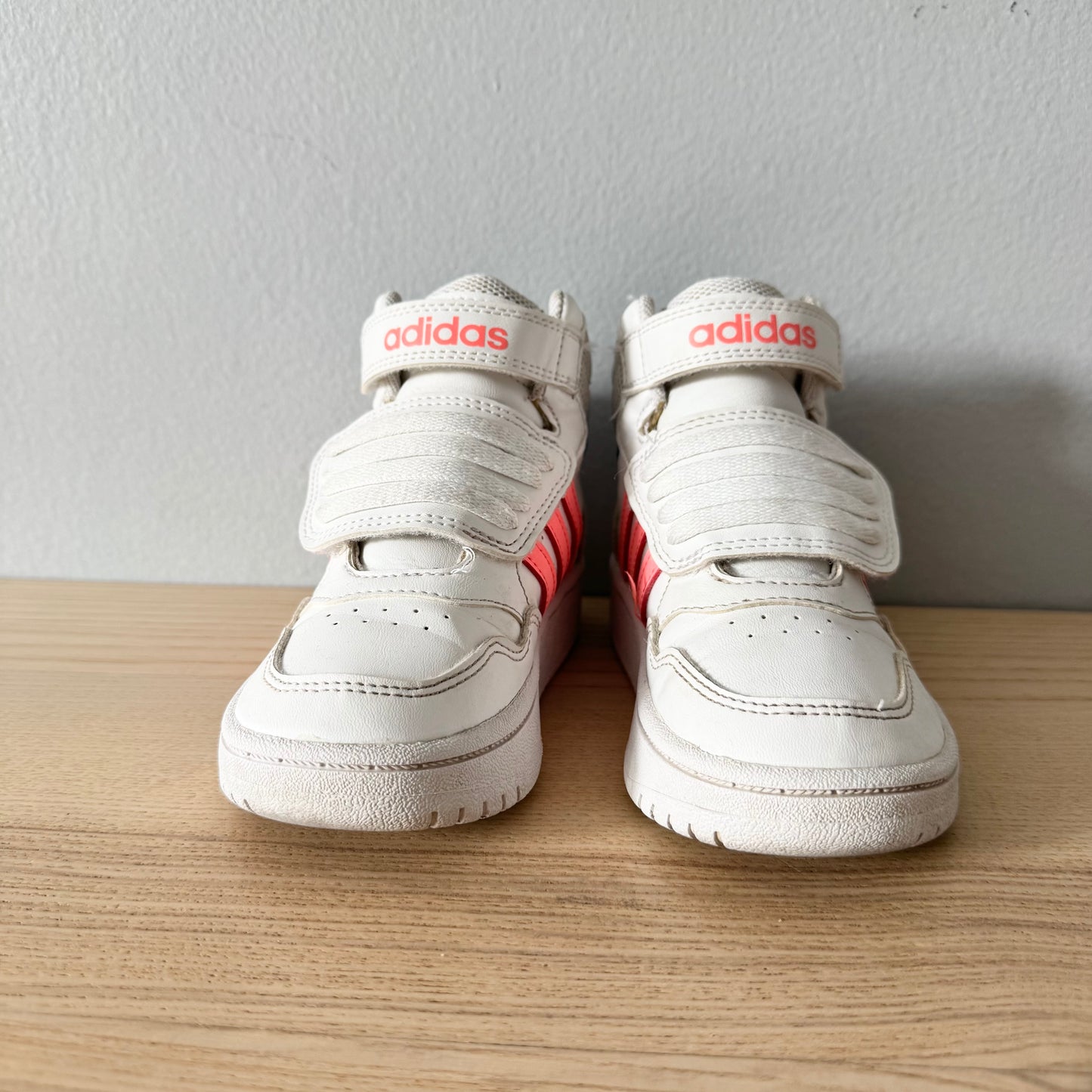 Adidas / Blanc x rose montante / US8