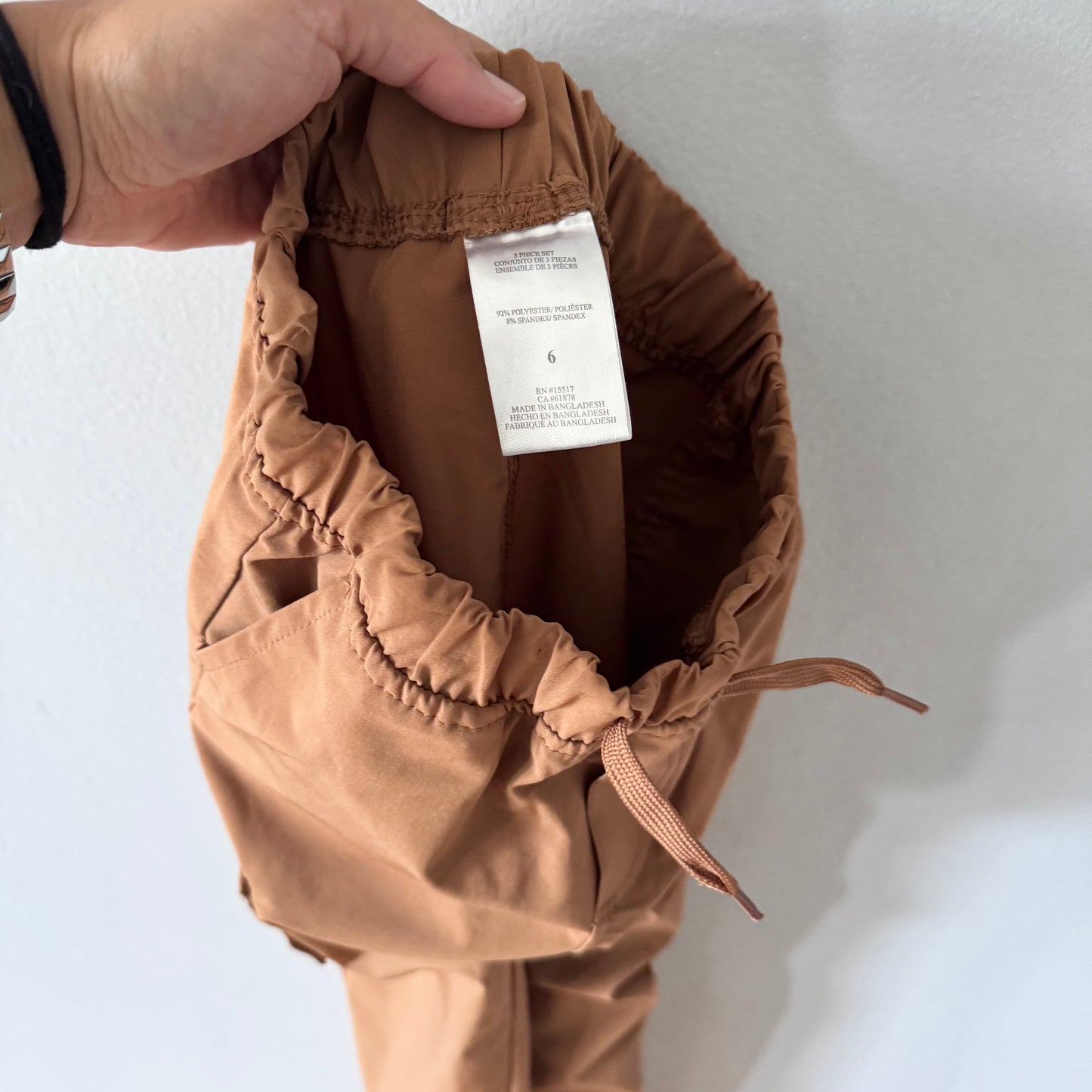 No brand / Brown active pants / 6Y