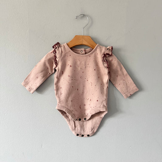 Pehr / Smokey pink x star onesie / 3-6M