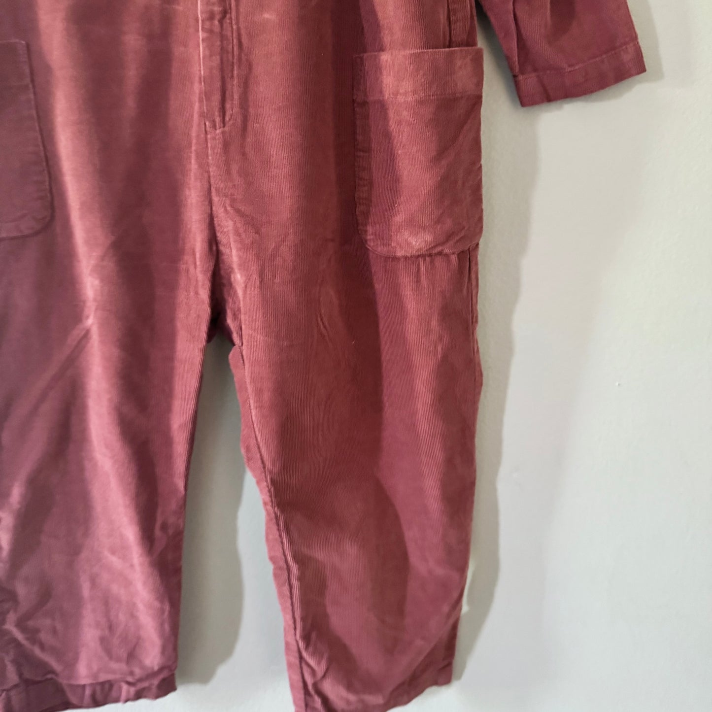 Petits Vilains / Brown corduroy jumpsuit / 4-5Y