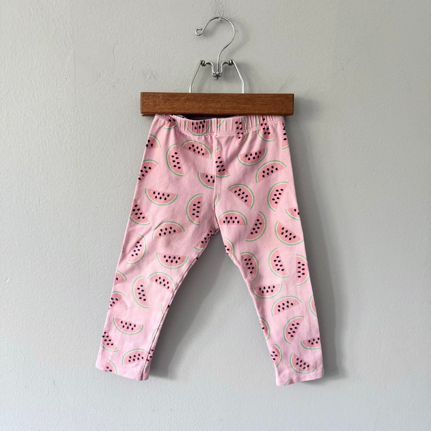 Ollie Jones / Pink watermelon leggings / 2T