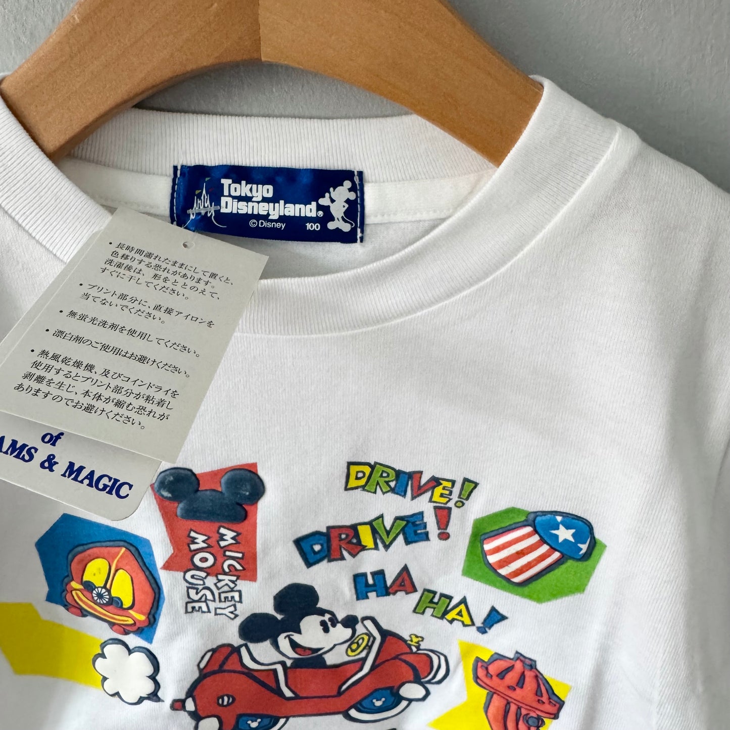 Disney / Toontown white T-shirt / 100cm(3Y) - New with tag