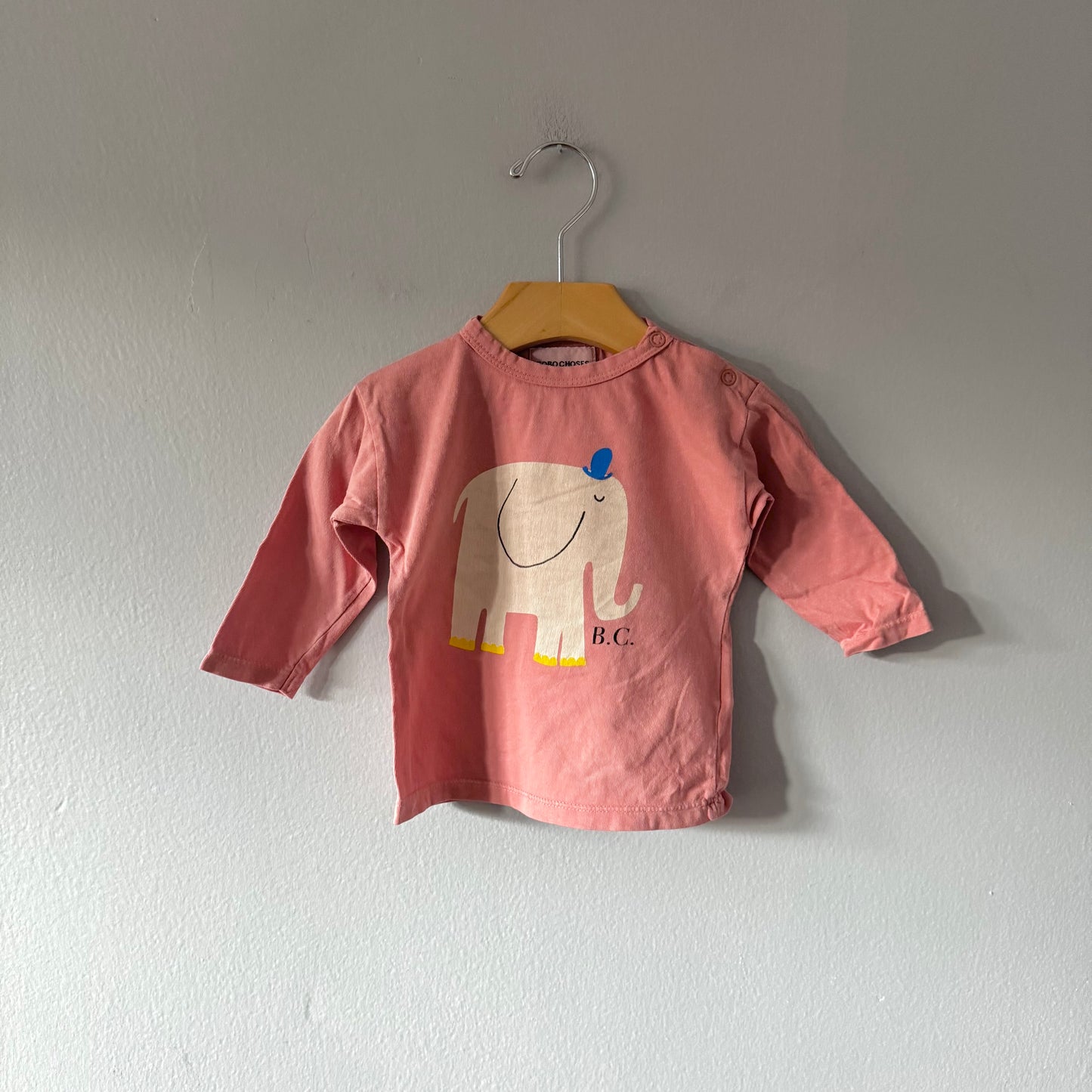 Bobo Choses	/ Elephant long sleeve top / 6M