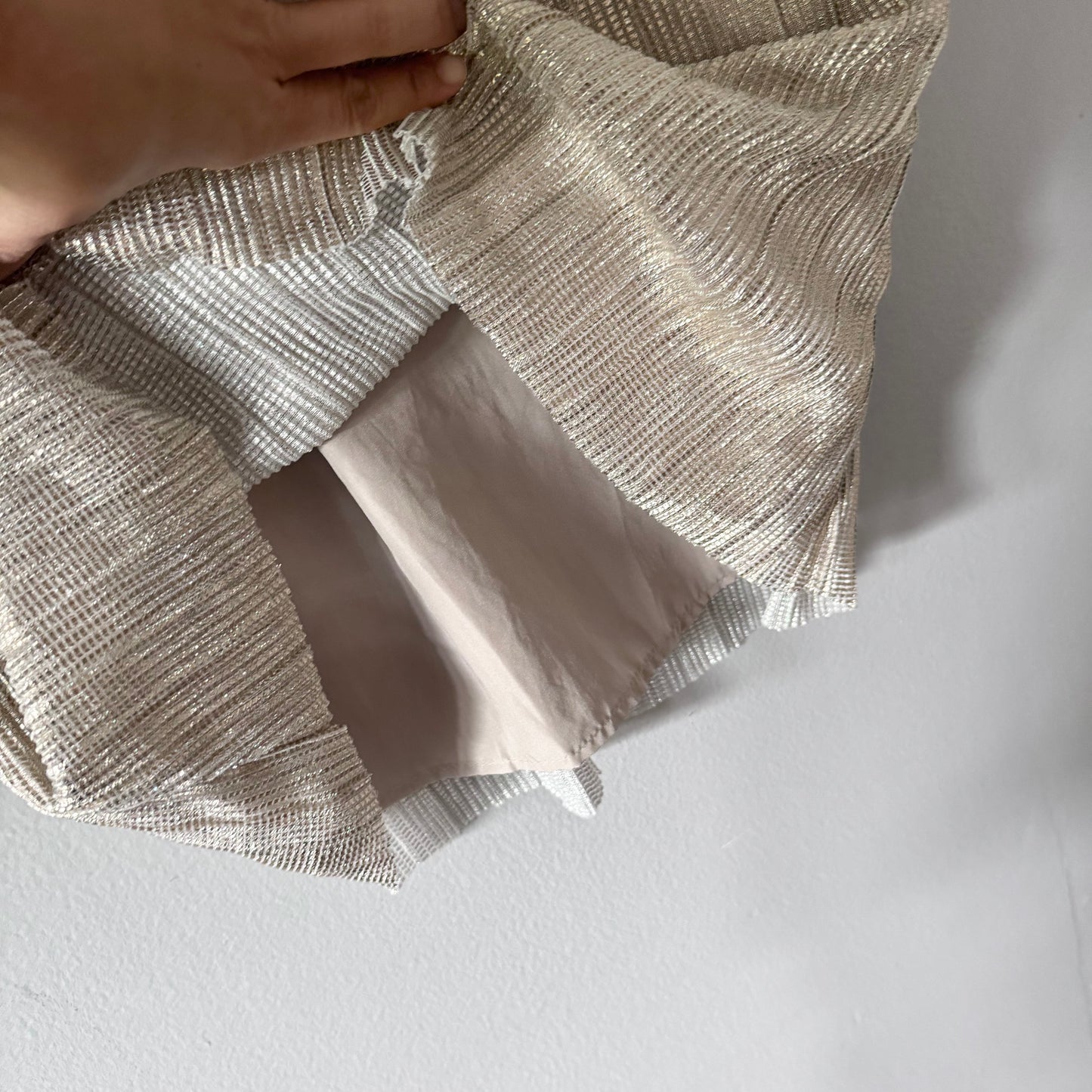 H&M / Gold x silver party dress / 8-9Y